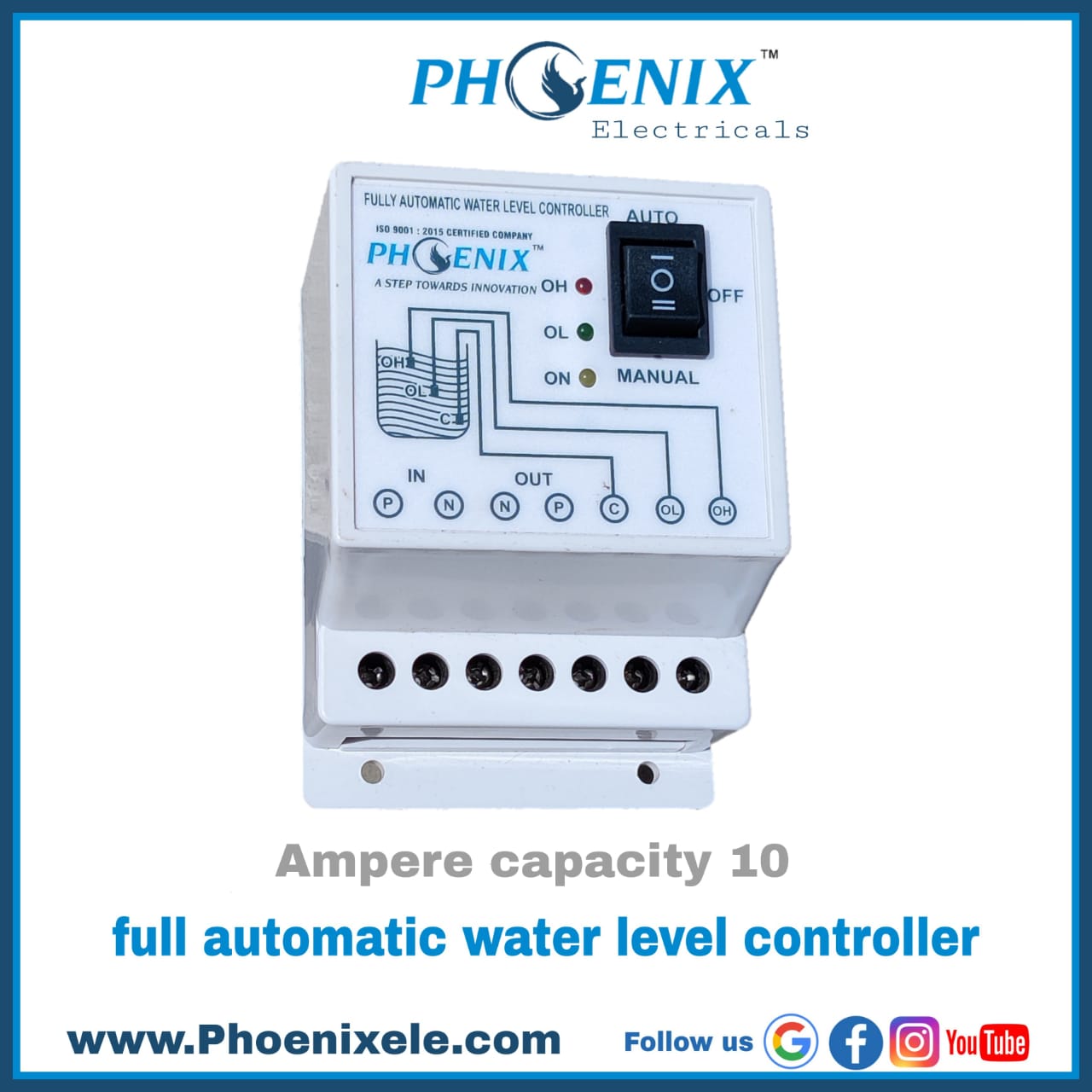 10A Fully Automatic Water Level controller